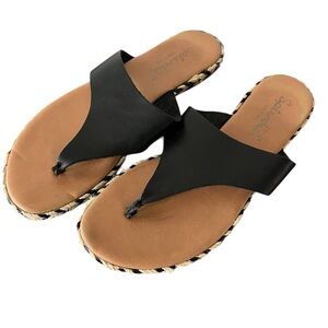 Splendid Trevon slip on thong sandals flat heels leather upper made in Italy 8